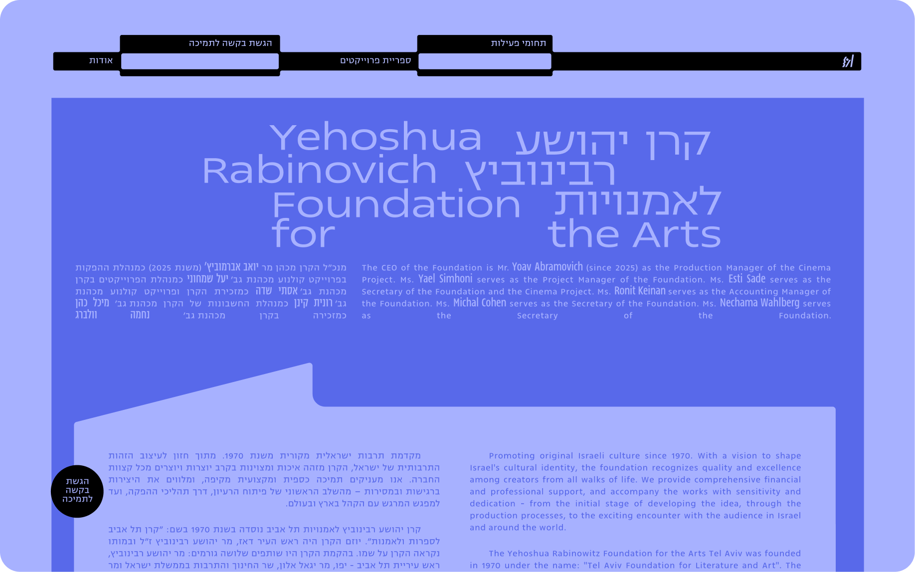 Rabinovich Foundation — about